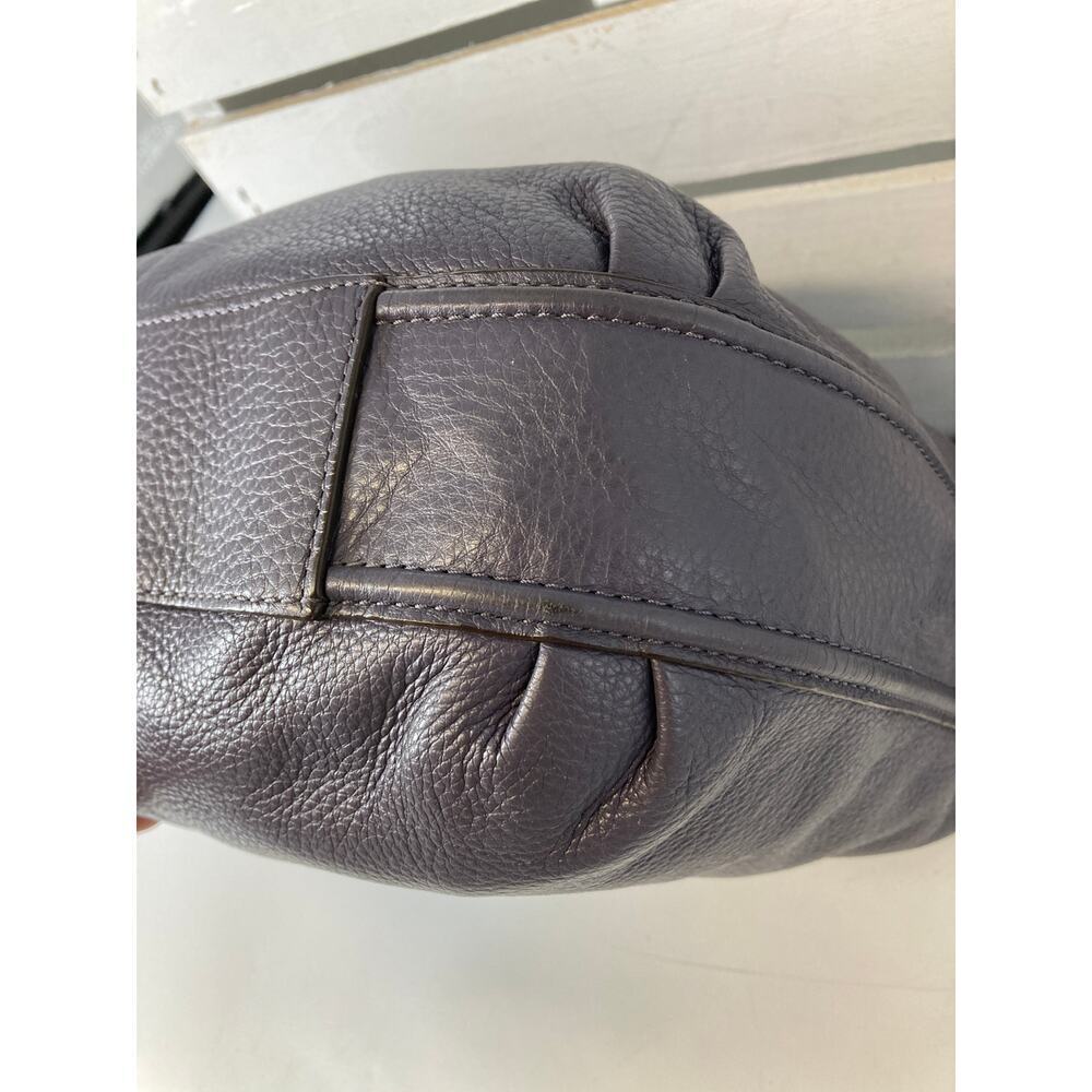 COACH F23960 PURPLE -GRAY PEBBLED LEATHER HOBO BAG - Picture 11 of 16